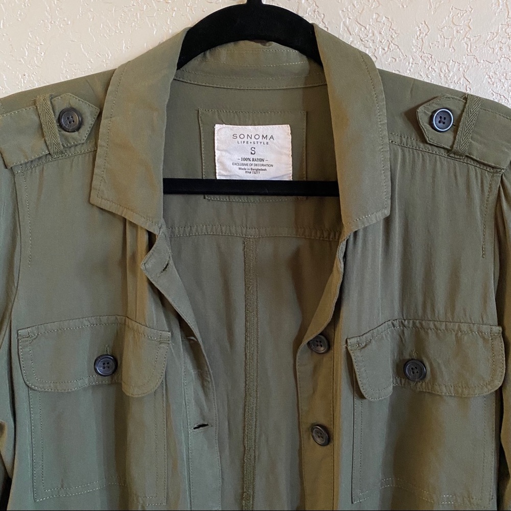 Button up shacket top - Picture 4 of 4